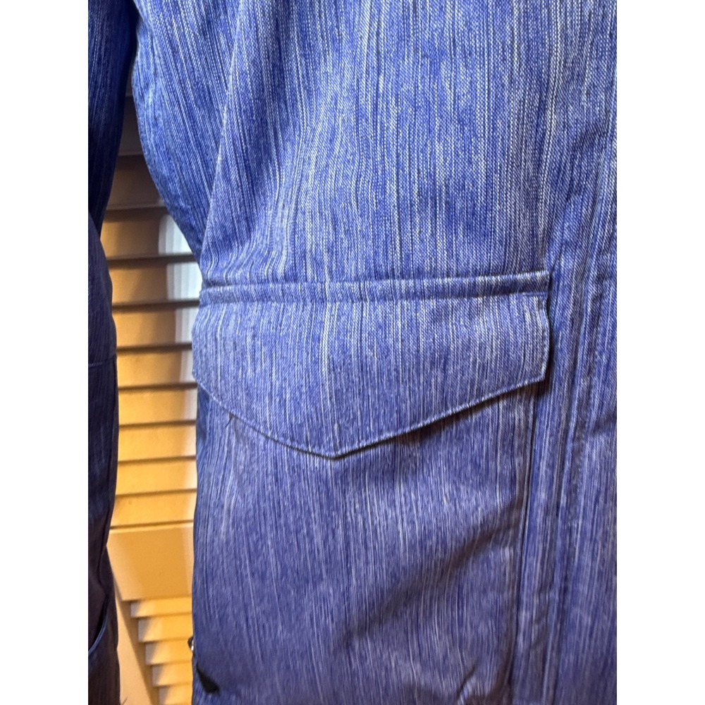 Boulder Gear Blue Heathered Insulated Ski Snowboard Jacket Hooded Womens Medium - Picture 3 of 9